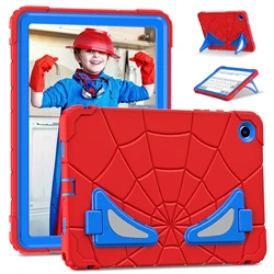 Children's Protective Tablet Case with Stand - Durable Hybrid Cover for A9 Plus SM - X210 X216 (Red - Blue)