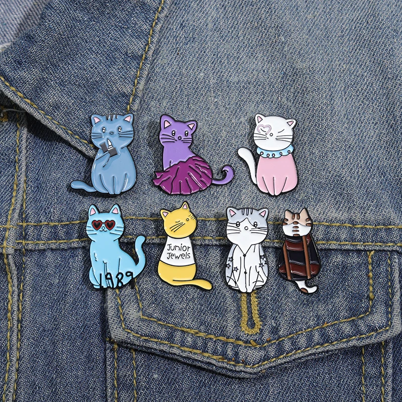 31 Stile Musik sänger kreative Emaille Pins niedlichen Schal Gitarre Katze Broschen Kleidung Revers Abzeichen Zubehör Geschenk für Musik liebhaber – Detail 11