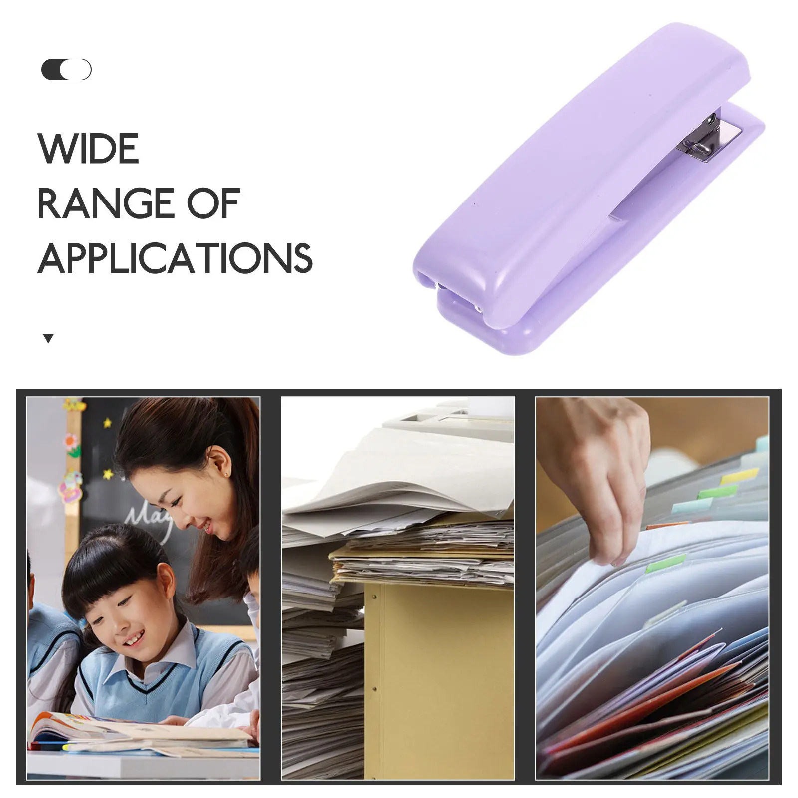 다기능 학생용 스테이플러 플라스틱 데스크탑 사무용 스테이플러 종이 제본용 가정 학교 책상 액세서리 녹색