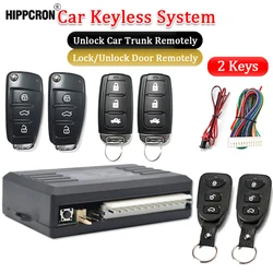 Hippcron Car Remote Central Lock Door Keyless Entry Car Alarm Systems Open The Trunk with Light Flashes