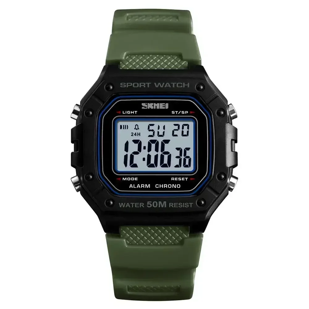 SKMEI 1496 Men's Outdoor Sport Waterproof Digital Watch with Alarm Clock - Fashionable Military Style