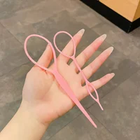 Outils de queue de cheveux, queue de cheval tressée, facile à utiliser, outils de coiffure pour bricolage pour femmes 4