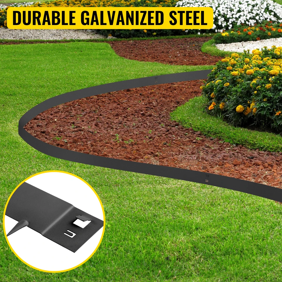 VEVOR Steel Lawn Edging Metal Landscape Edging 5PCS 3\, image size:960x960