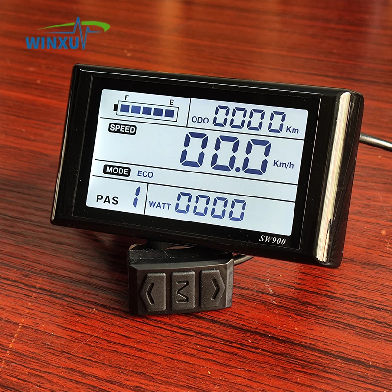 Kit Display LCD SW900 Per Controller Motore Brushless 36V 48V 60V 500W 28A, Bici Elettrica