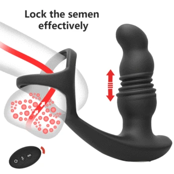 Male Prostate Massage Vibrators Anal Plug Wireless Control Wear Silicone Stimulate Massager Delay Ejaculation Ring Toys for Men 3