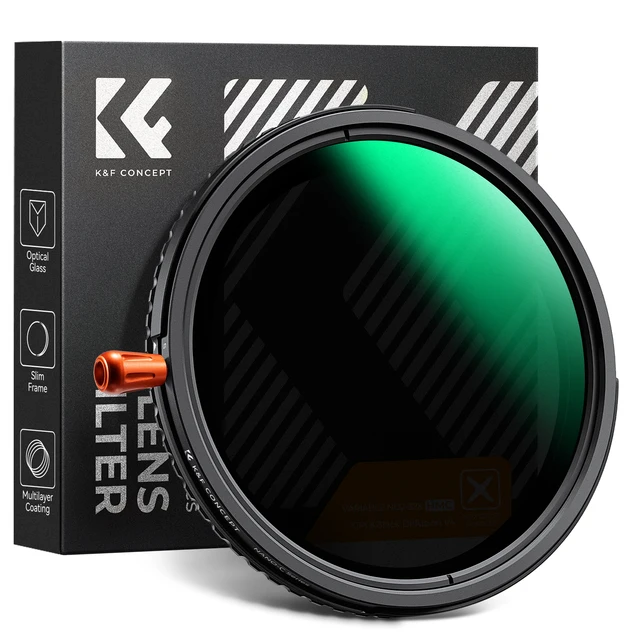 K&F CONCEPT Nano-C 3-in-1 Multifunctional Filter Variable ND2-ND32&Polarizing CPL Filter&Black Mist 1/4 Filter 37mm-82mm