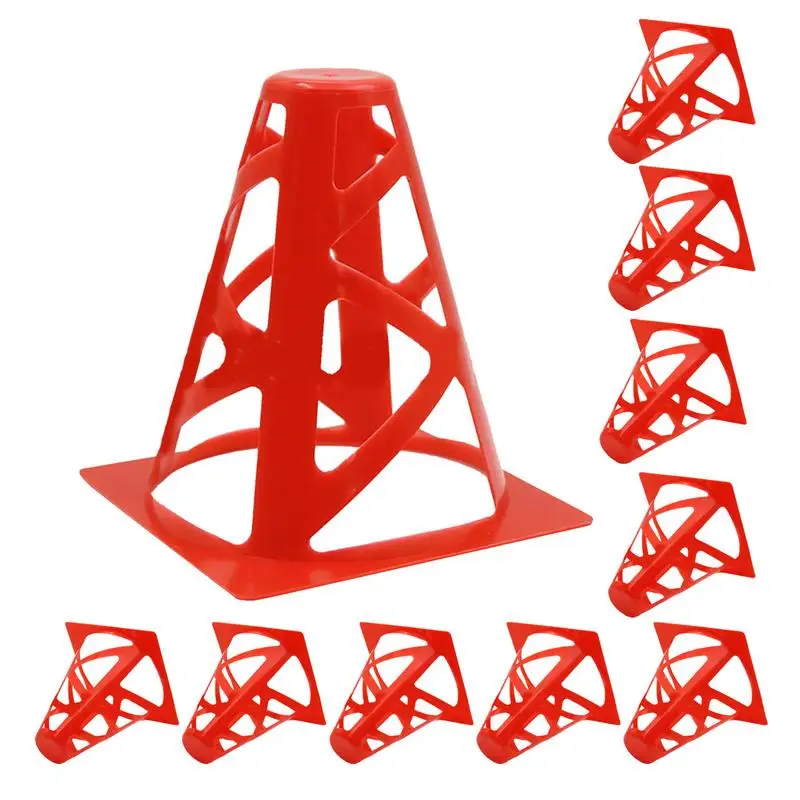 Cones Sports For Kids Football Agility Training Hollow Cones Kit PE Material Training Set For Outdoor Activity Football