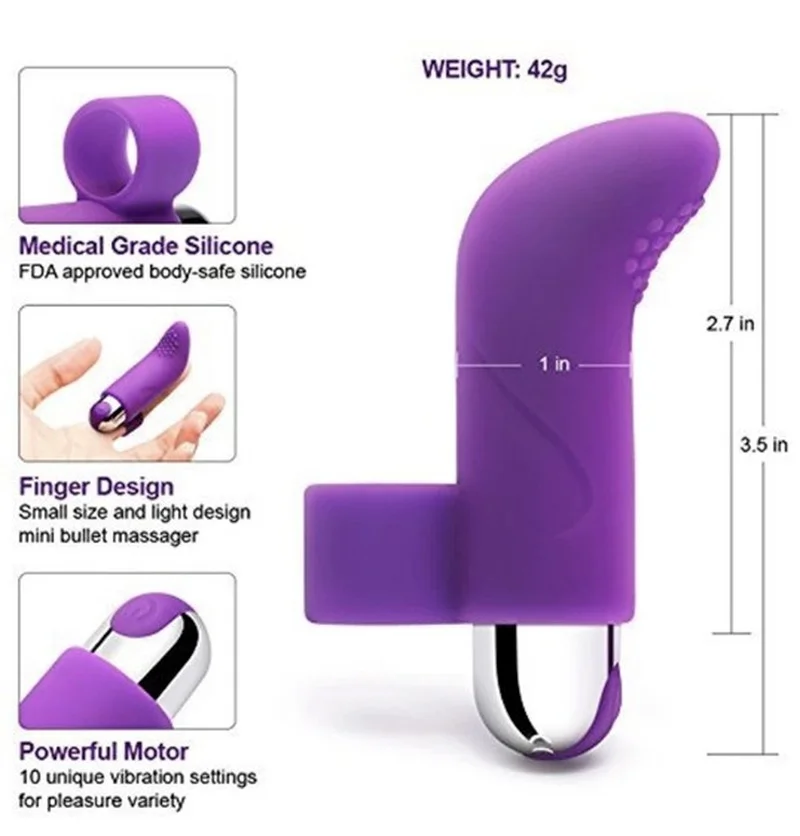 Silica Gel Recharge Bullet Finger Vibrating Egg Vibrator for Women Appliance Masturbator Sex Toys Supplies Clitoris