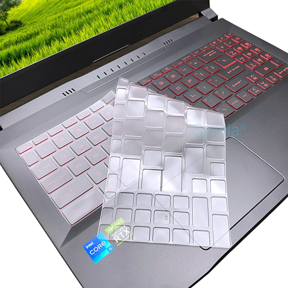 Keyboard Cover for MSI Katana 15 17 A15 A17 GF66 GF76 HX B14W B13V B13U AI B8V Gaming Silicone Protector Skin Case 15.6 17.3 keyboard silicone cover keyboard cover
