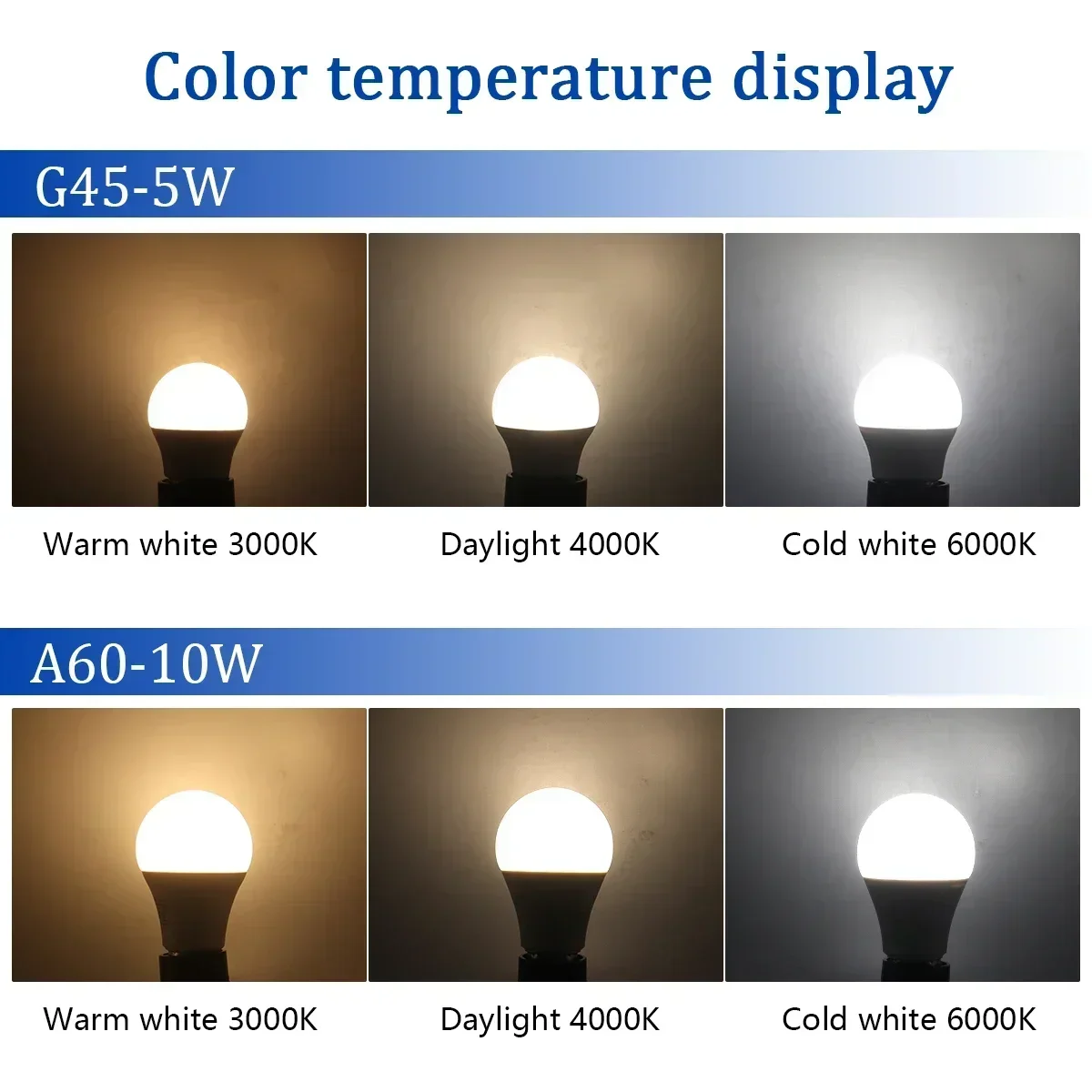 3개 LED 전구 조명 AC DC 12-48V 버블 볼 전구 E27 B22 3W 5W 10W 스팟 전구 가정용 야외 조명 램프라 LED