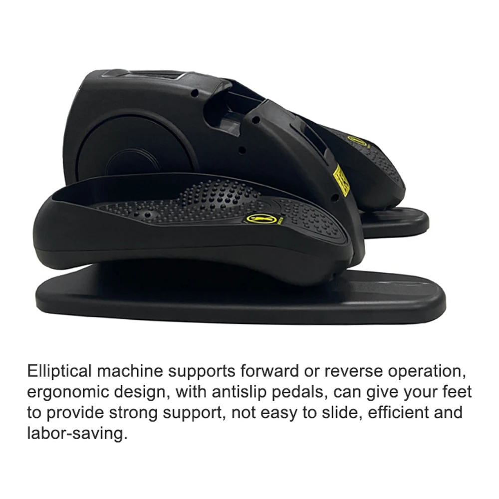 Electric Elliptical Machine Under Desk Pedal Exerciser With 5-Level Speed 3 Modes Remote Control