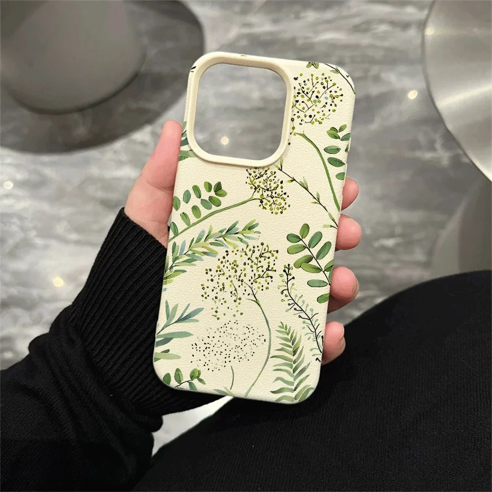 Fern Fronds Silicone Matte Phone Case Cover