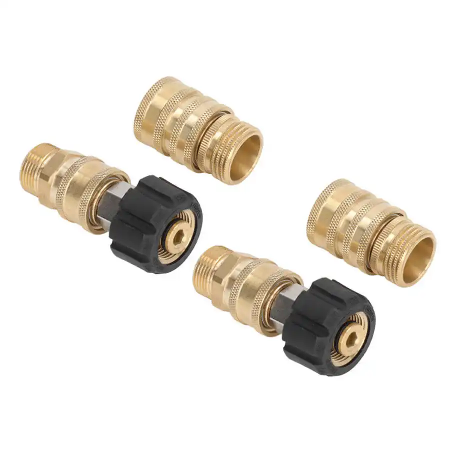 cordless power washer 8pcs Pressure Washer Adapter Set Quick Coupler Fittings Metal Quick Connector for Car Washer car wash spray gun