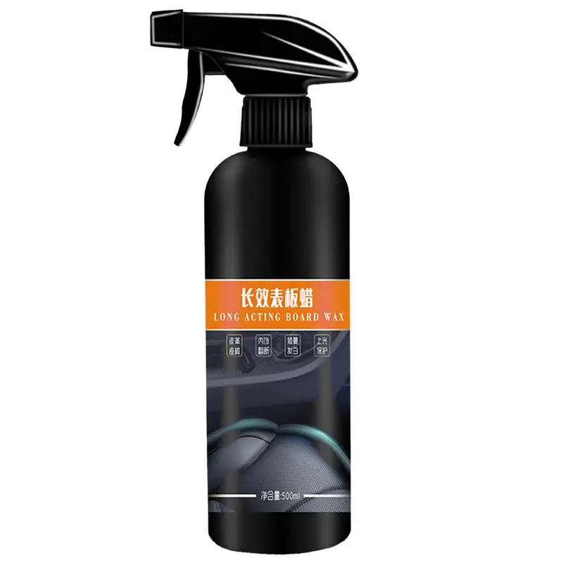

Car Cleaner Spray Multi-purpose Auto Leather Cleaner Interiors Hydrophobic Polish Paint Cleaner Car Leather Spray Cleaner