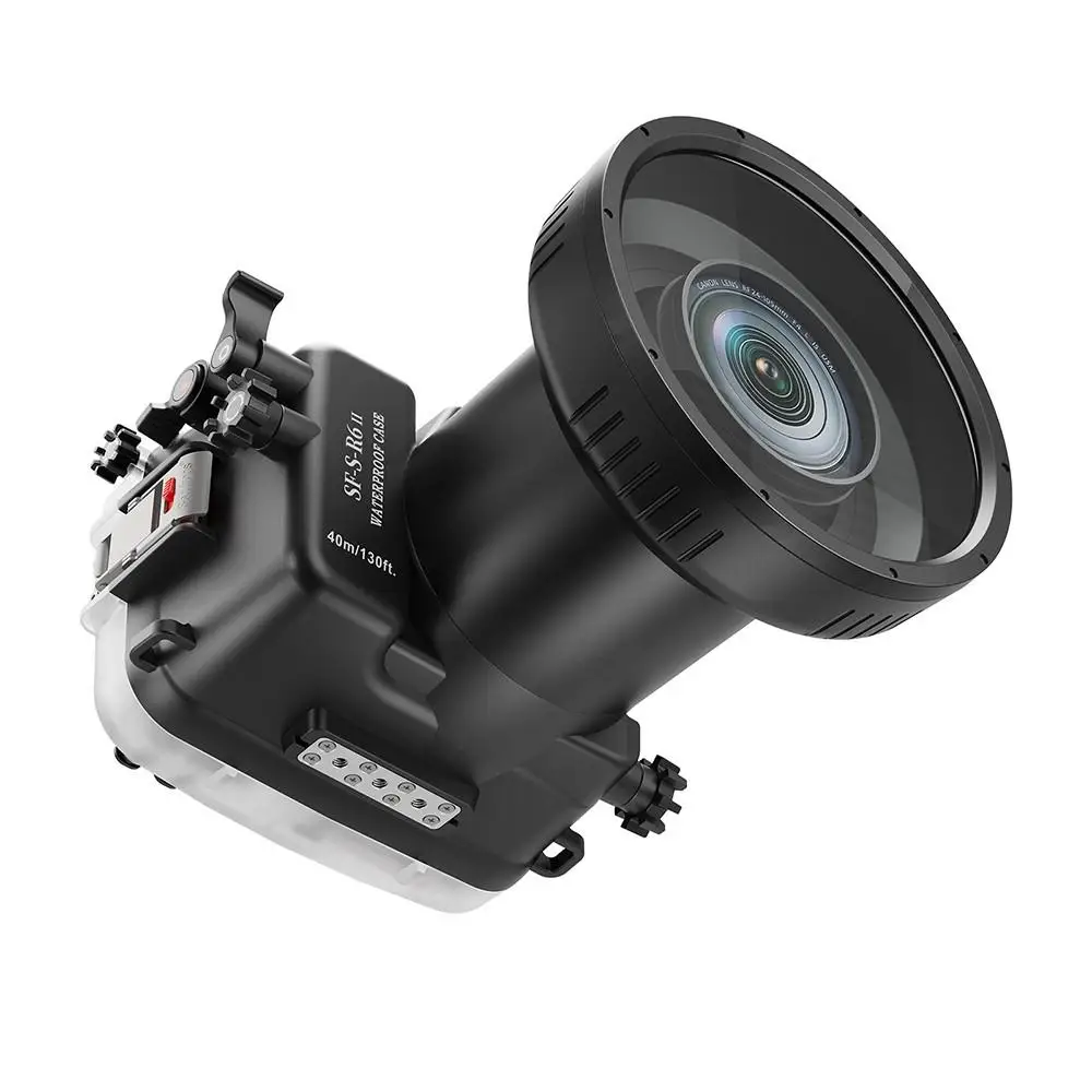 Seafrogs 40M/130FT Underwater Camera Housing For Canon EOS R6 II with Flat Port