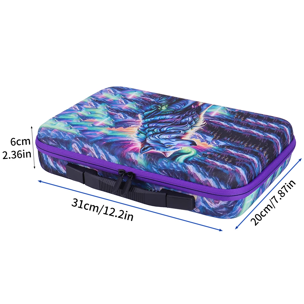 Diamond Painting Wolf Storage Containers, 70 Slots Diamond Painting Bag Kits Accessories and Tools mosaic pen tray bottle