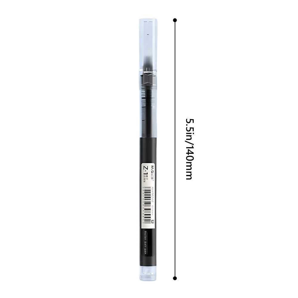 M & G 사무실 학생용 대용량 볼펜, Z1 빠른 건조 스트레이트 액체, 0.5mm 블랙 레드 블루, 12 개