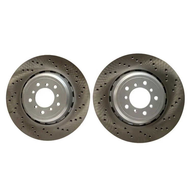 Auto Brake Systems Performance Drilled & Slotted Coated Rear Front Sport Brake Disk Rotor For Bmw E46 M3 318is E60 535d