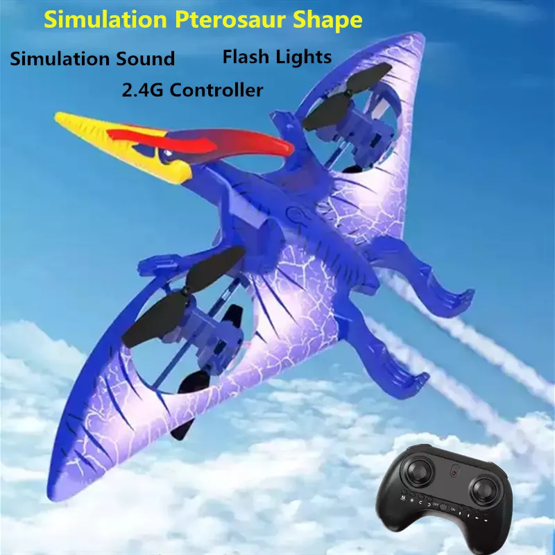 2.4ghz Remote Control Winged Dragon Drone Dazzling Night Light Aircraft