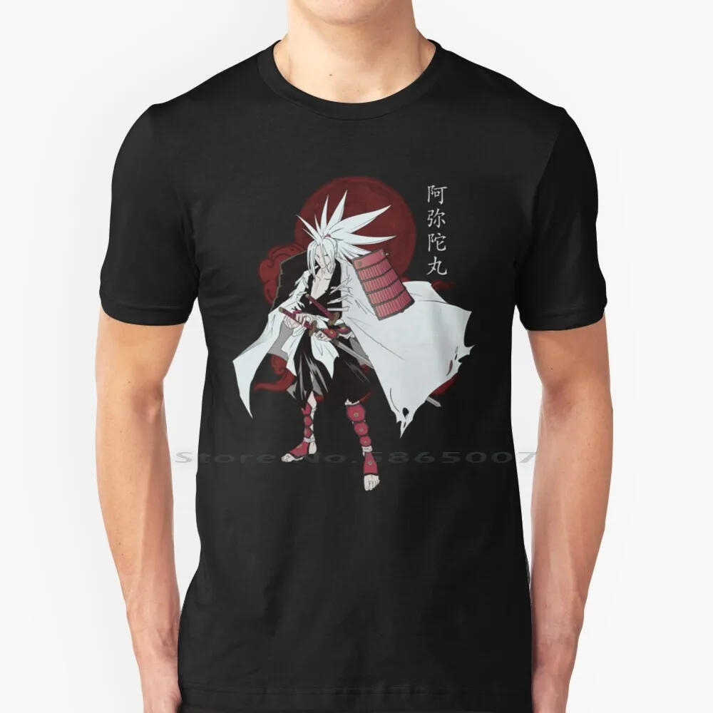 Amidamaru-Maglietta Re Sciamano 100% Cotone Sciamano Re Amidamaru Amidamaru Sciamano Re Sciamano Re Nero Sciamano Re Spirito
