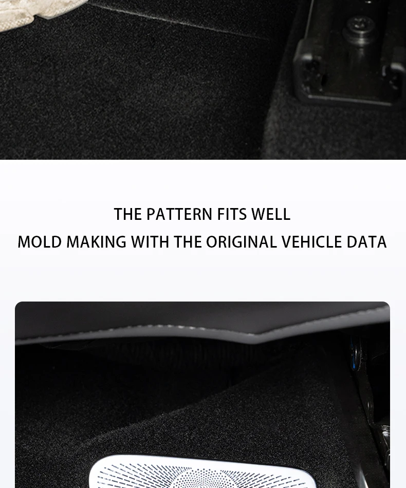 For ZEEKR 7X Air outlet protection cover under the seat Metal dust cover Anti-cl