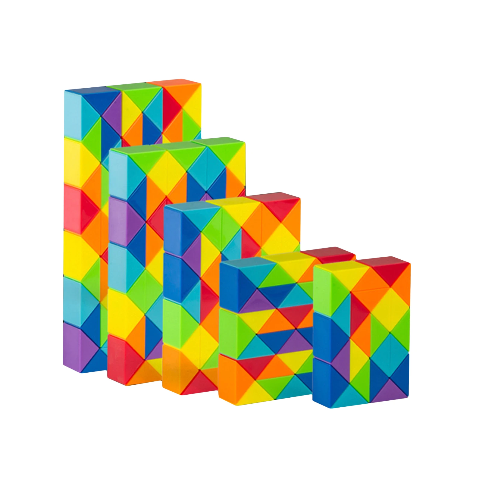 Magic Ruler Puzzle Cube Maze Toy Hand Game Case Box Fun Brain Game Challenge Toys Antistress Cube Twist Snake Folding Toy (24)