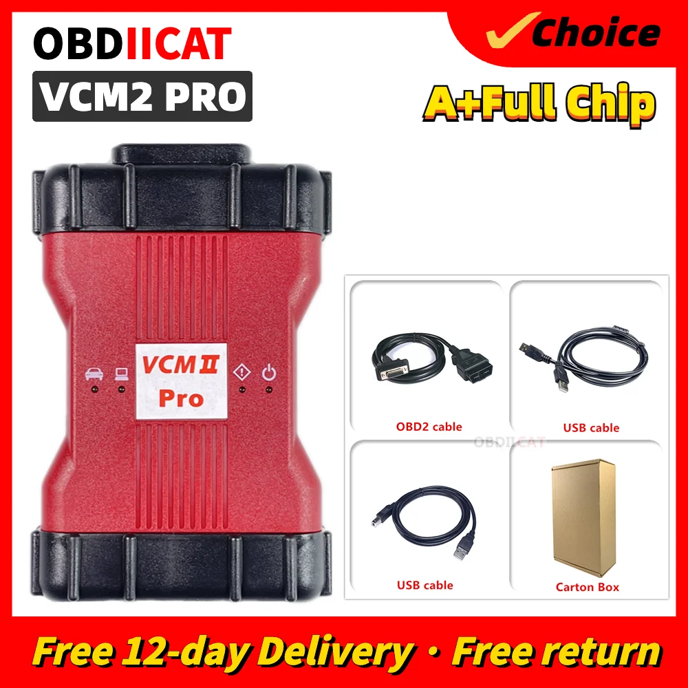 OBDIICAT VCM2 Pro, VCM2 및 UCDS 모든 기능 포함, VCM2 IDS V119 및 UCDS Pro V2.0.7.1, 2 차 진단 도구용, 2023 신제품