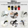 for Karcher SC2 SC3 SC4 SC5 CTK10 CTK20 Window Nozzle Scraper Round Brush for Steam Cleaner Mirrors Moisture,Clean Slit 3
