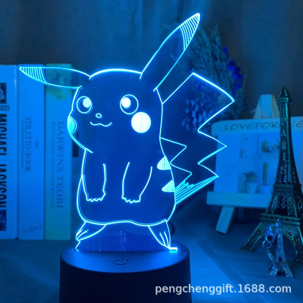 Pokemon Eevee Anime Figure 3D LED Night Light Flareon Glaceon Sylveon  Jolteon Espeon Umbreon Figurine Bedroom Decor Lamp Gifts - AliExpress