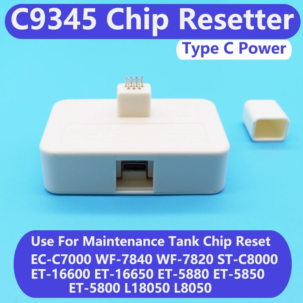 ET-8550 재설정 프린터 폐잉크 탱크 장치, 리셋 칩 유지 보수, 엡손 l18050 L8050 ET8550 8550 C9345