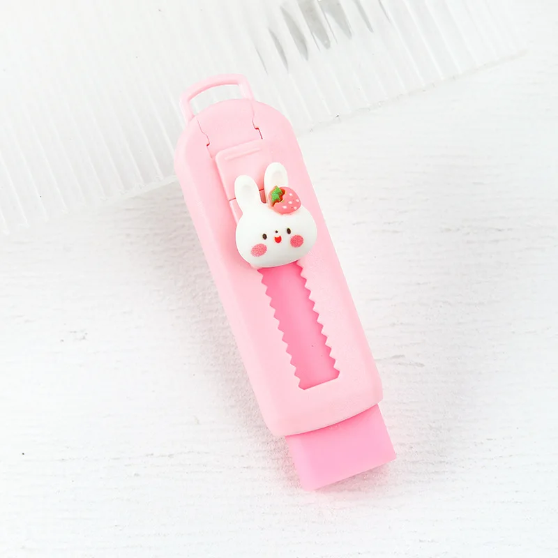 Pencil Eraser CHEN LIN Creative Push-pull Cartoon Macaron Colored Telescopic Kawaii Children's