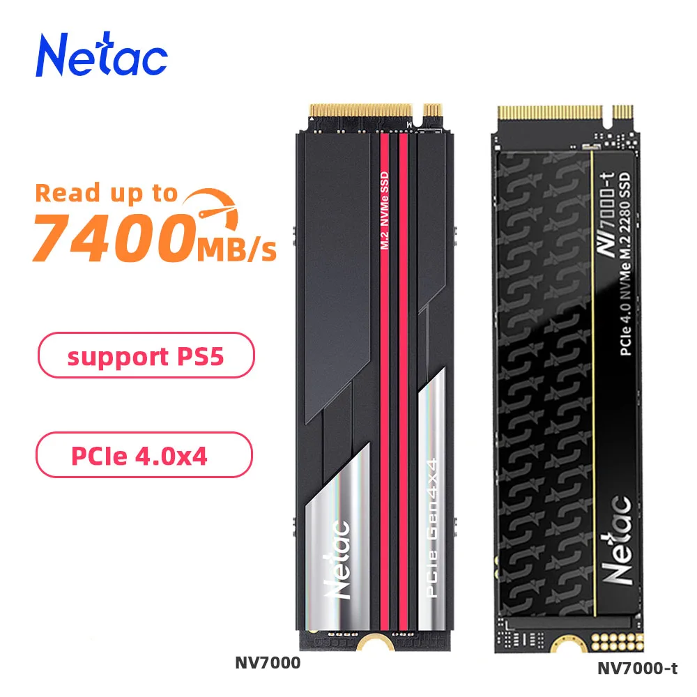 Netac NVMe SSD 1TB 2TB SSD 4TB M2 SSD ディスク M.2 PCIe4.0 2280