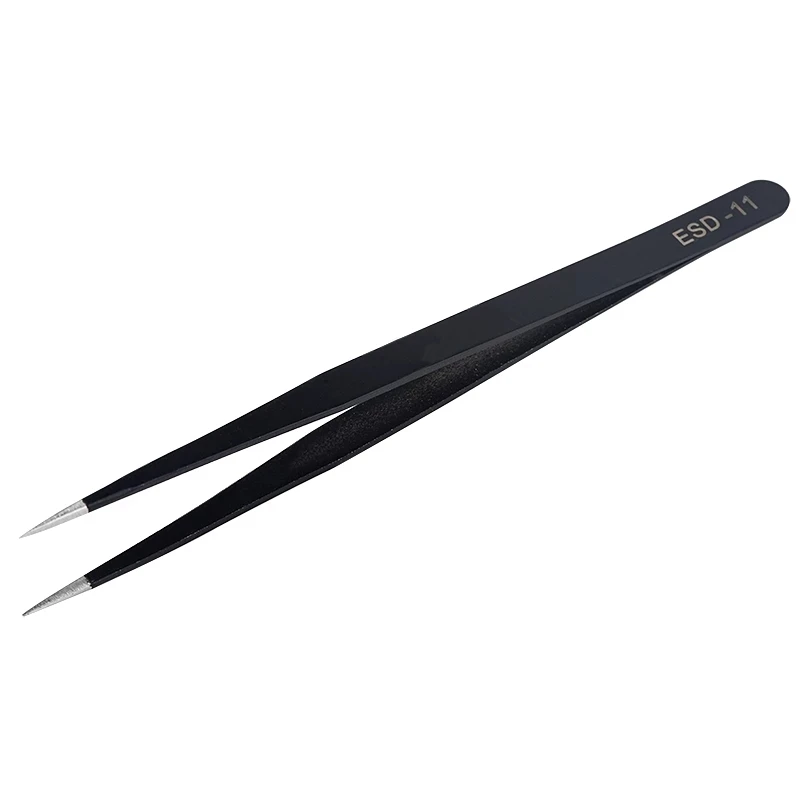 JCD welding tweezers anti-static ESD stainless steel tweezers maintenance tool industrial precision operation maintenance