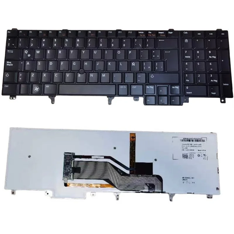 Латиноамериканская подсветка для Dell Latitude E6520 E6530 E6540 E5520 E5530 Precision M4600 M4700 M4800 M6600 M6700 M6800 Spanihs Keyobard