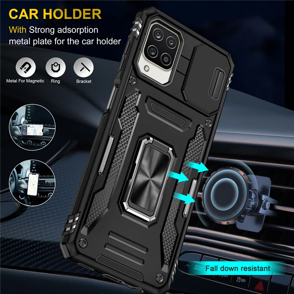 5G Armor Slide Lens Protective Case for Samsung Galaxy - Durable Back Cover