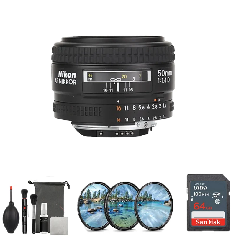 

Nikon AF FX NIKKOR 50mm F/1.4D DSLR Lens with Auto Focus for Nikon DSLR Cameras