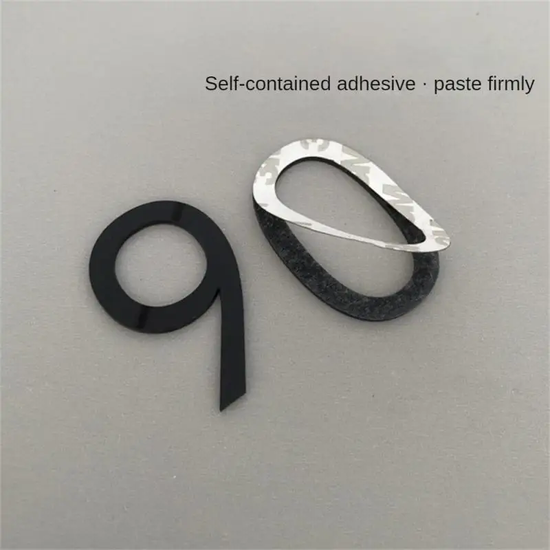 House Number Signs House Numbers Number Plate Self Adhesive 3D Number Stickers 0-9 Metal Building Floating Exterior