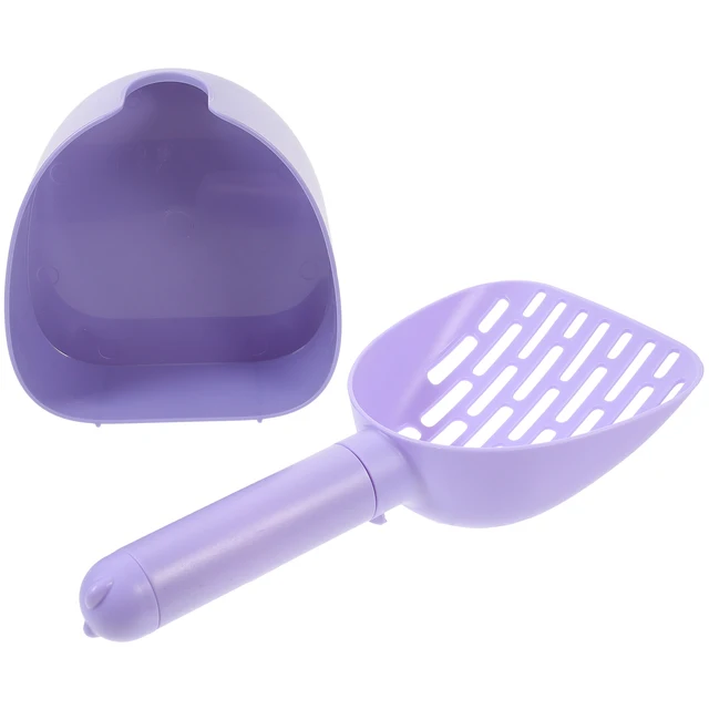 1Set Cat Litter Scoop with Holder Large Capacity Shovel Smooth Surface Easy Filter Portable Pet Litter Cleaning Accessory 1Set Cat Litter Scoop with Holder Large Capacity Shovel Smooth Surface Easy Filter Portable Pet Litter Cleaning Accessory