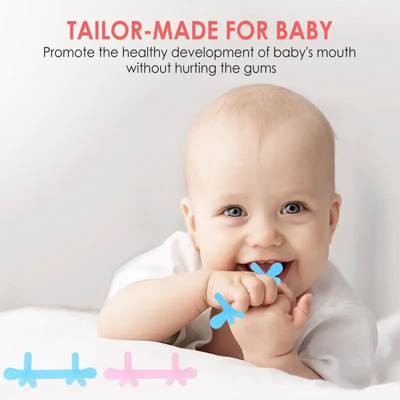 

Kids Teether Silicone Kids Teething Toys For Babies 3-12 Months Bite-Resistant Teething Toys Babies Toys For Soothe KidsEmotions