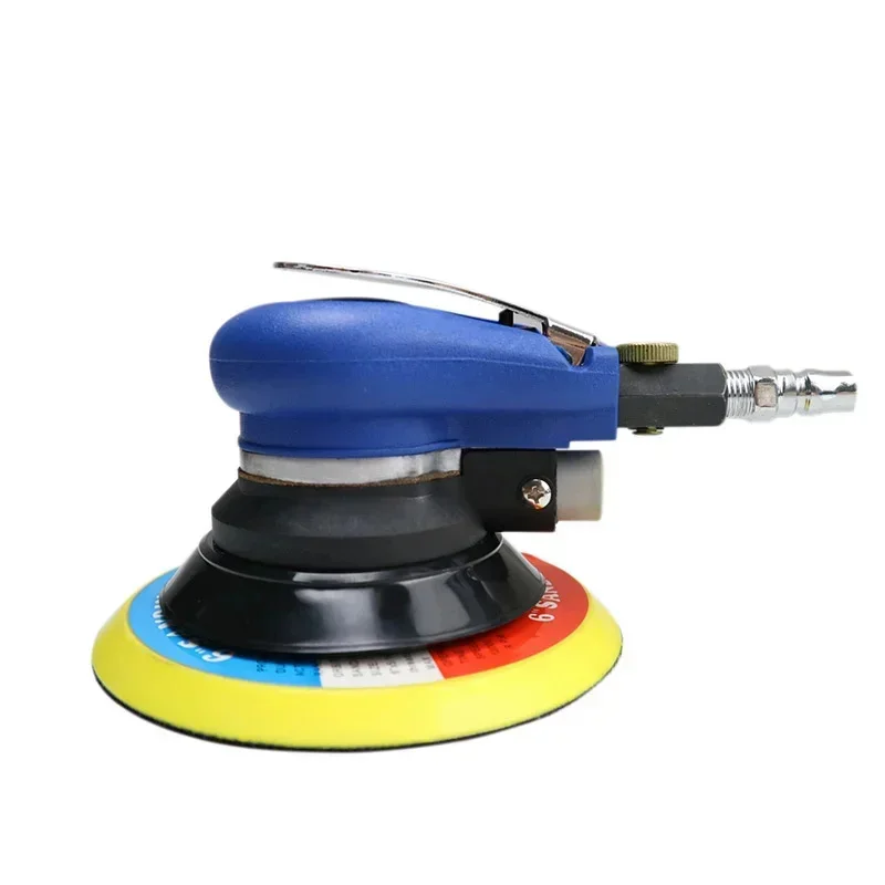 100mm 125mm 150mm Pneumatic Grinder Car Waxing Machine Polishing Machine Sandpaper Small Air Mill Speed Regulation