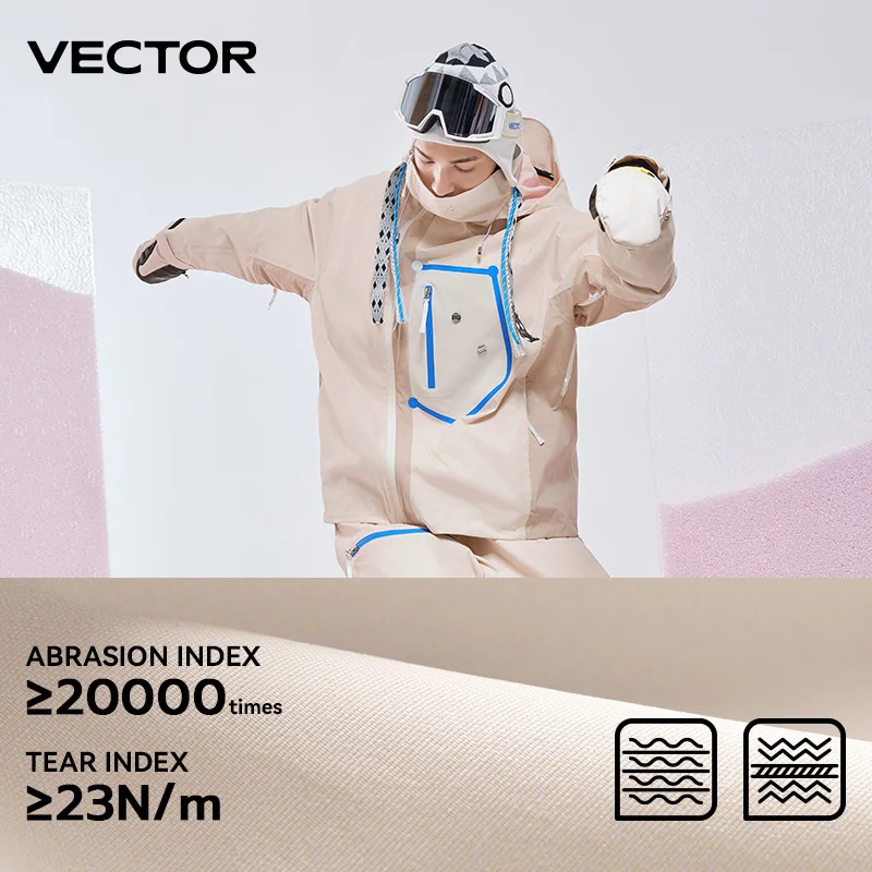 VECTOR Men Women Ski Jacket Winter Warm Windproof Waterproof Outdoor Sports Snowboard Ski Coat Trousers Snow Clothes Women 4