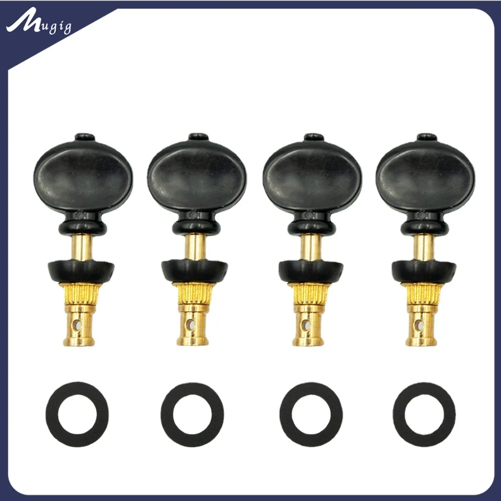 

4PCS Nickel Precision Ukulele Tuners Tuning Keys Pegs Machine Heads Set For Any Size Ukulele Strings Instruments DIY Repair KIT