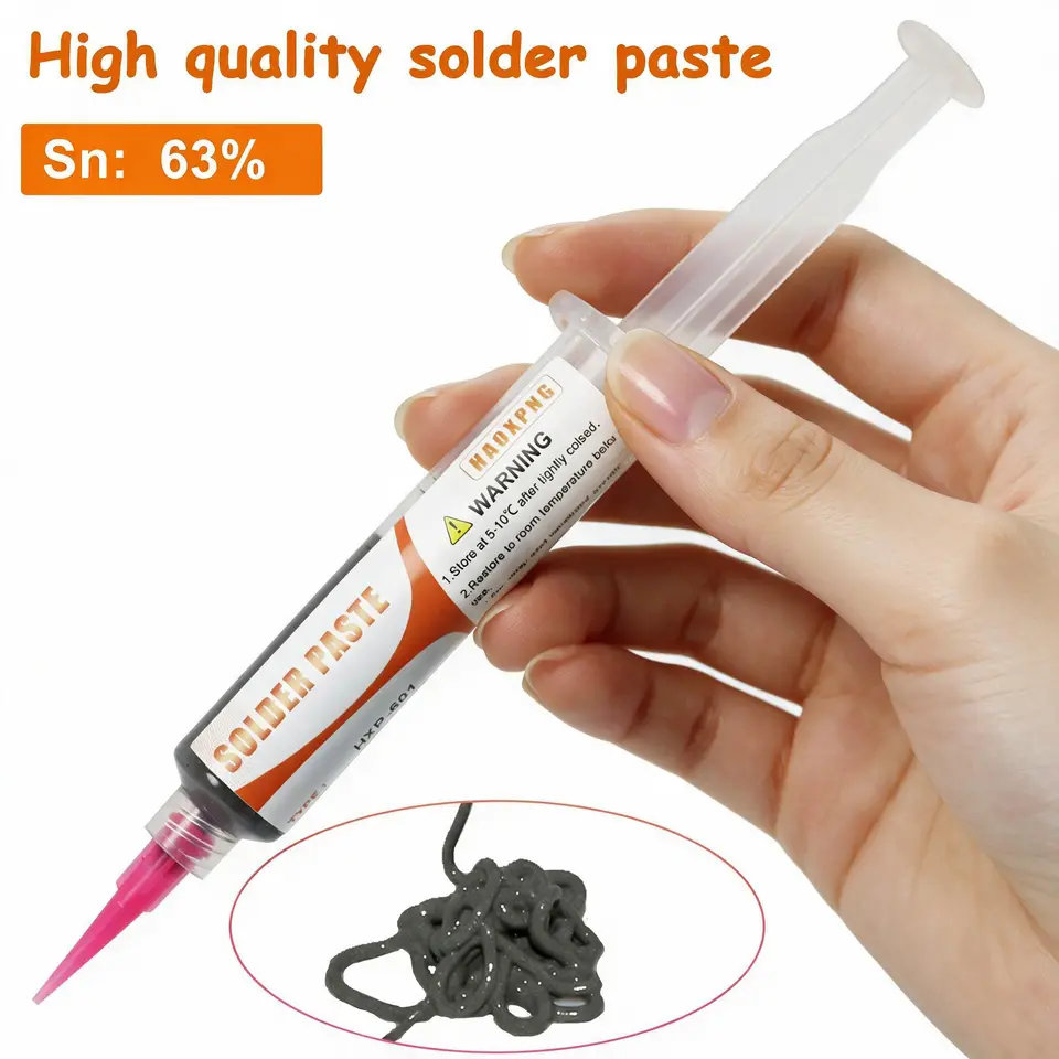Sn63Pb37 Solder Paste Smooth Welding No Need Cleaning Full Weld Joint Flux Type Soldering Material for Electronics image 1