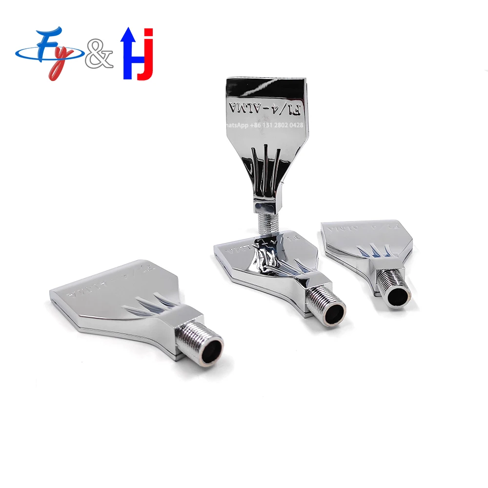 Metal Air Blow Flat Nozzle, Aluminum Alloy Blow Jet, Paint Nozzle, 1/4 BSPT, F1/4-ALMA, Dust Removal 5