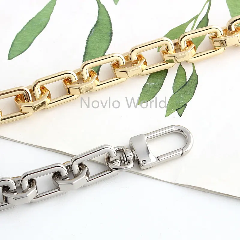 5PCS 18-19-20-23-28-44MM Gold Silver Metal Bags Chains For Handbags Detachable Shoulder Belt Crossbody DIY Handle Accessories