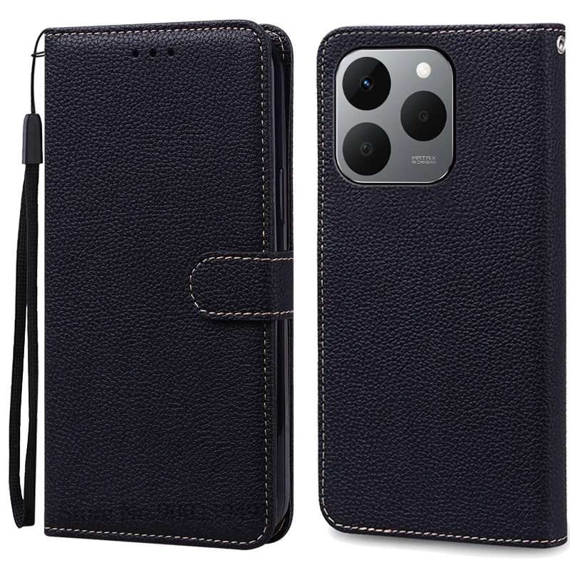 Luxurious Leather Flip Wallet Case - Protective Book Cover and Shell