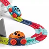 Anti-gravity Assembled Montessori Track Car Toys Kids Electric Roller Coaster Zero Gravity flexible Track Car Set Gift Children 5
