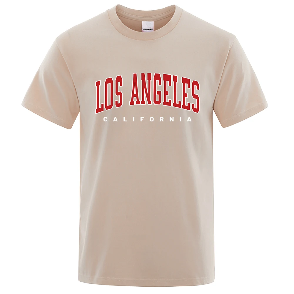 T-shirt Los Angeles Rouge Et Jaune - Taille M, Occasion Très Bon état, Forever 21