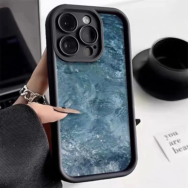 thumbnail image 1 of Funda de silicona de lujo Sunrise At Sea para iPhone 15 16 14 13 12 11 Pro Max Plus X XR XS Max 7 8 Plus SE 2020 2022 Funda a prueba de golpes, 1 of 5