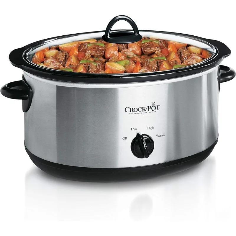 

Crock-Pot 7 кварта овальная ручная медленная Варка, нержавеющая сталь (SCV700-S-BR)